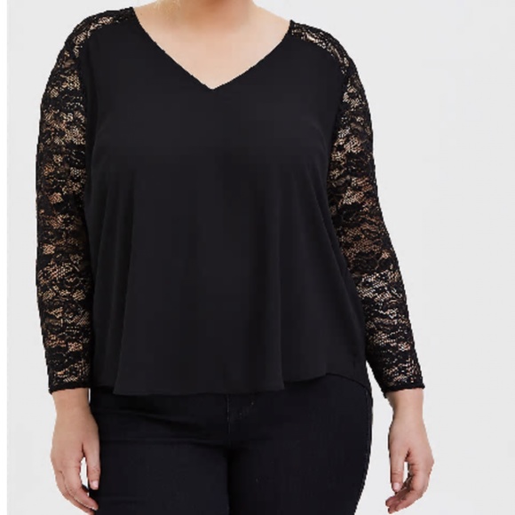 torrid Tops - Torrid like new lace silky dress top sexy size 1x